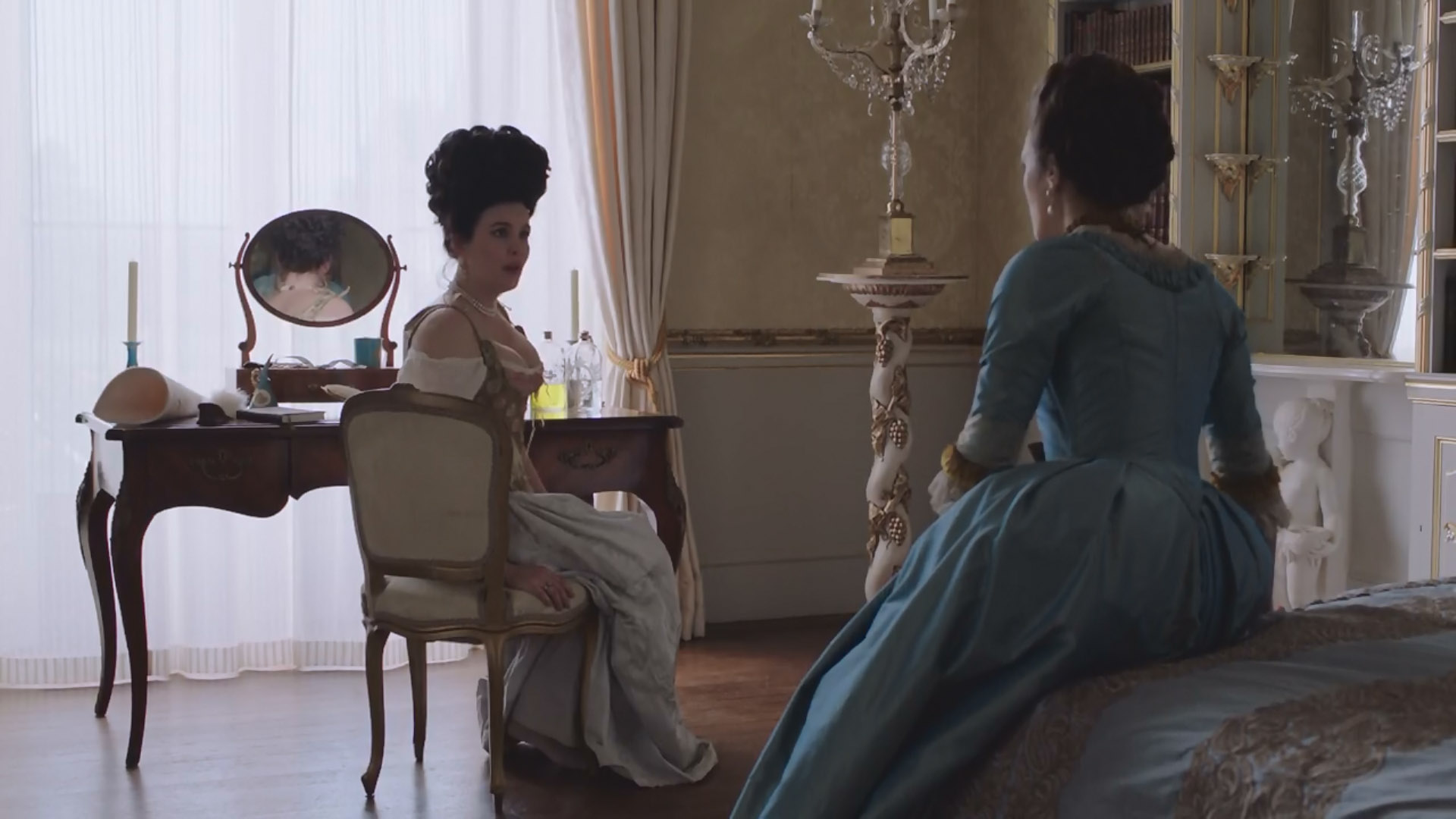 with Jessica Brown Findlay