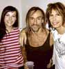with Iggy Pop and Dad - Photograph by Bob Gruen