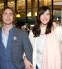 with fiance - Royston Langdon, in Japan