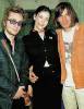 with fiance Royston Langdon and Evan Dando, 2001