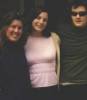 Liv with Sonia Duncan (Arwen's double) and Orlando Bloom, 2000
