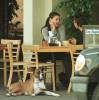 Having lunch w/friend @ local bakery in Los Angeles, January 19th 1998