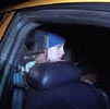 Liv and her boyfriend Royston Langdon getting into a cab, New York, October 13th 1998