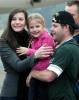 with Sean Astin and his daughter Alexandra - Leaving New Zealand after The Return Of The King Premiere, December 2nd 2003