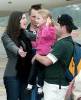 with Viggo Mortensen, Sean Astin and his daughter Alexandra - Leaving New Zealand after The Return Of The King Premiere, December 2nd 2003