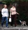 with husband Royston Langdon, and Neal the dog