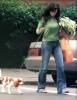 Liv with her dog Neal, New York, July 10th 2003