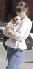 Liv with her puppy Neal, New York, April 2003
