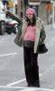 Liv waiting for a Cab in New York