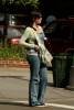 Pregnant Liv waiting for a Taxi in New York, June 23rd 2004
