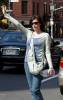 Pregnant Liv waiting for a Taxi in New York, June 23rd 2004