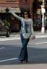 Pregnant Liv waiting for a Taxi in New York, June 23rd 2004