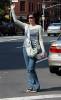 Pregnant Liv waiting for a Taxi in New York, June 23rd 2004