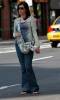 Pregnant Liv waiting for a Taxi in New York, June 23rd 2004