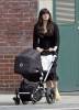 Liv and Milo out for a walk in New York