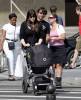 Liv and Milo taking a walk in New York