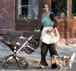 Hippo hanging out from the stroller is a present from the LovelyLivTyler.com community!