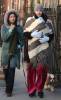 Liv, baby Milo, Neal and a friend out for a walk, New York