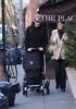 Liv, Milo, Neal and a friend taking a walk in New York