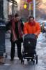 Liv, Roy and baby Milo taking a walk in New York