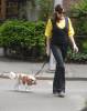 Liv and Neal taking a walk in New York