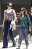 Liv taking Neal for a walk, New York