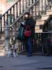 Liv and Neal taking a walk in New York