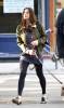 Liv taking Neal to a walk in New York
