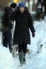 Liv and Neal in snowy New York