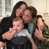 with Lula and Frankie Rayder, from Bebe Buell's Instagram