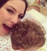 "omg my baby girl suddenly has curls, just the cutest thing I have ever seen. they change so fast !!!!! Lula Rose"