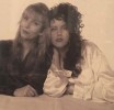 12 years old Liv with mom Bebe Buell, photo by Ric Ocasek. from Bebe Buell's Instagram