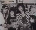 with Axl Rose, dad Steven Tyler and sister Mia Tyler