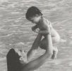 with mom Bebe Buell