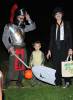 Happy Halloween! Liv Chaplin, Royston the Knight and Milo the Dragon trick-or-treating in LA