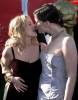 with Drew Barrymore, at Oscars 1999