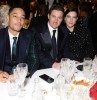 with Loyle Carner and fiance David Gardner