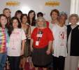 with grandmother Dorothea Johnson, mom Bebe Buell and breast cancer survivors