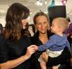 with Jennifer Meyer and her son Otis