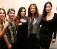 with sister Chelsea, brother Taj, sister Mia and dad Steven Tyler