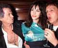 with Keith Richards and Paul McCartney
