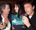 with Keith Richards and Paul McCartney