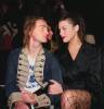 with boyfriend Royston Landgon, January 2001
