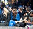 with mom Bebe Buell, Agyness Deyn and Estelle