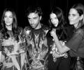 with Riccardo Tisci, Mariacarla Boscono and Frankie Rayder