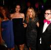 with sister Chelsea Tyler, Rachel Zoe, Alber Elbaz and Eva Mendes