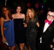 with sister Chelsea Tyler, Rachel Zoe, Alber Elbaz and Eva Mendes