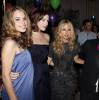 with sister Chelsea Tyler, Rachel Zoe, Alber Elbaz and Eva Mendes