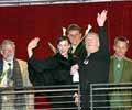 with Bernard Hill and Viggo Mortensen