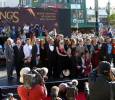 with LOTR cast and crew